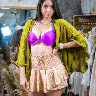 Seaweed Long Sleeve Crop Top | RESORT WEAR
