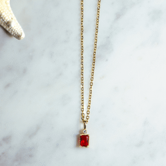 Red Pendant Necklace