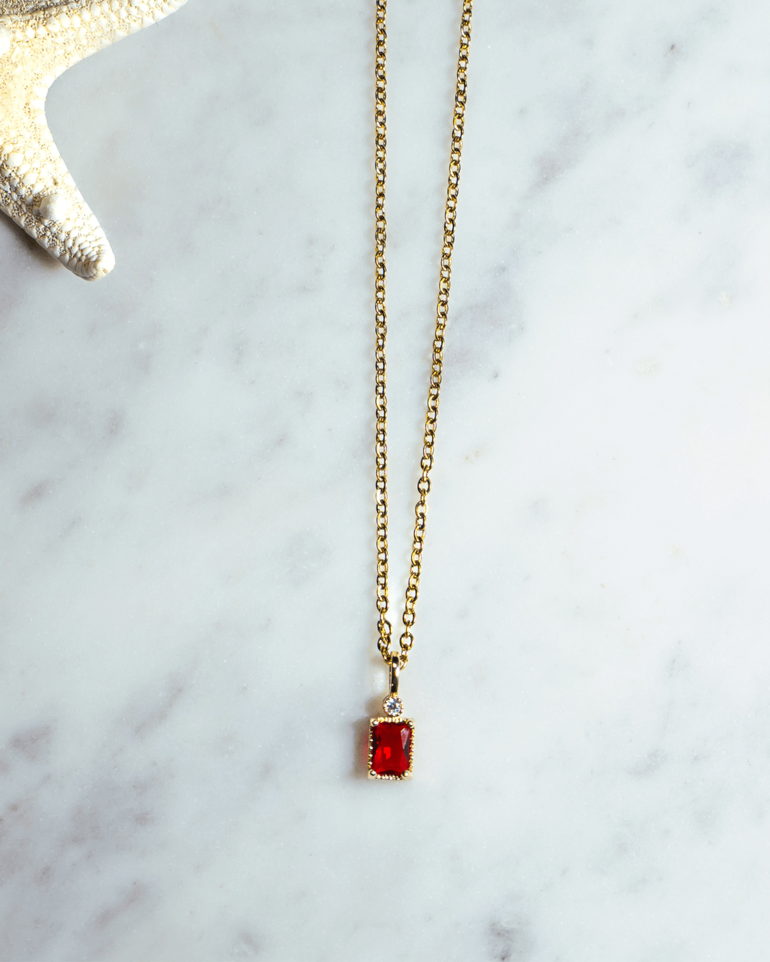Red Pendant Necklace