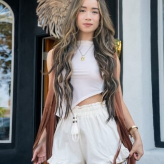Whisper of the sea crop top