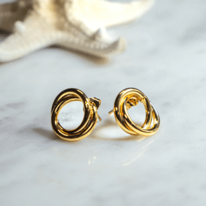 Aretes c?rculo enroscado