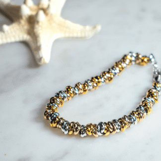 Two-Tone Gold and Silver Bracelet