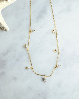 Gold-Tone Pearl Necklace