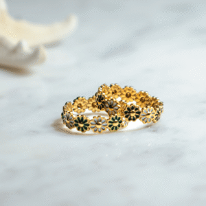 Anillo flores de colores