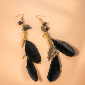 Midnight Plumage Earrings | ACCESSORIES