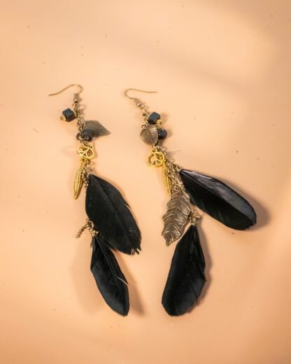 Midnight Plumage Earrings | Jewelry