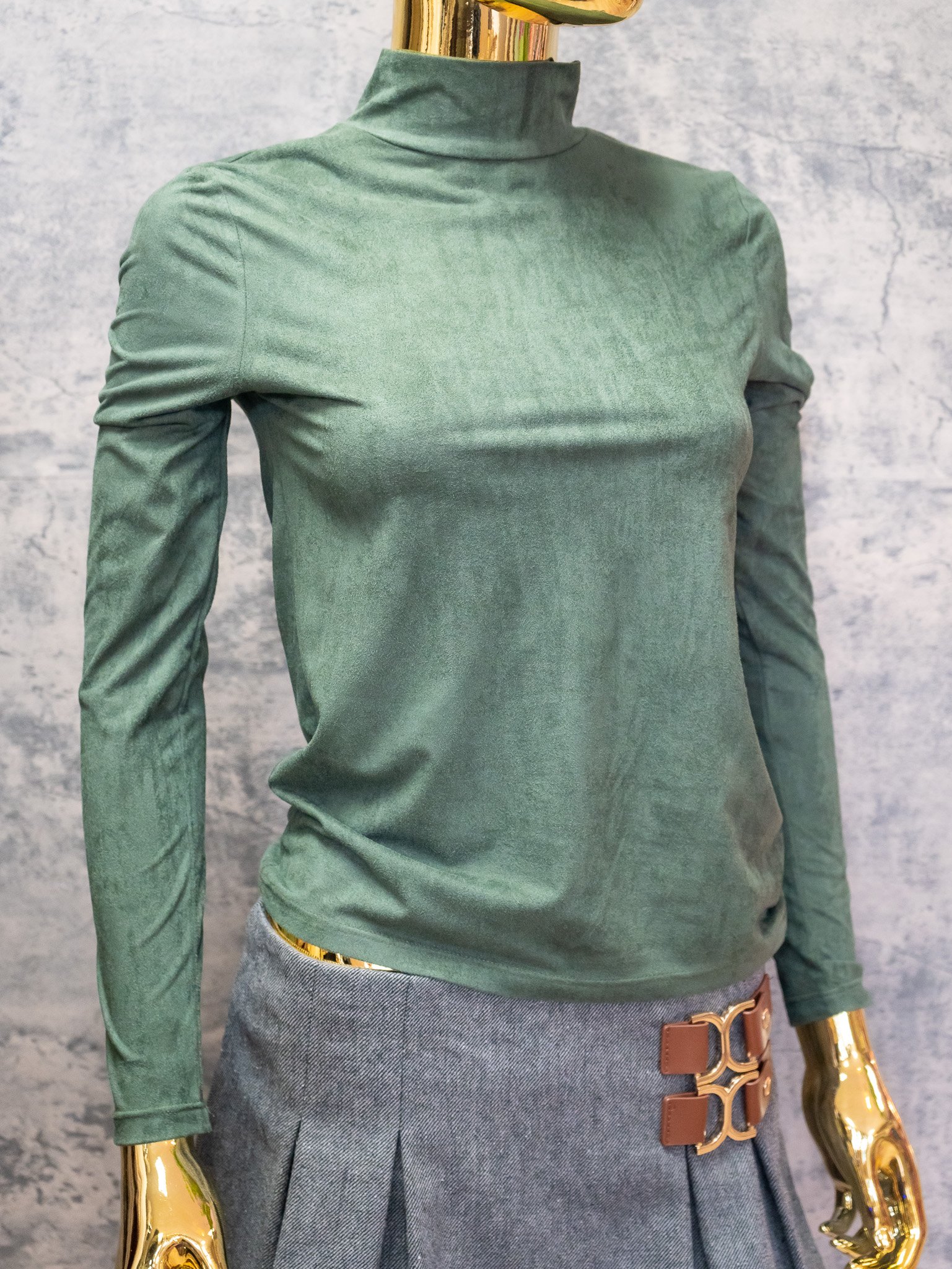 Gray Mini skirt pleated | RESORT WEAR - Image 4