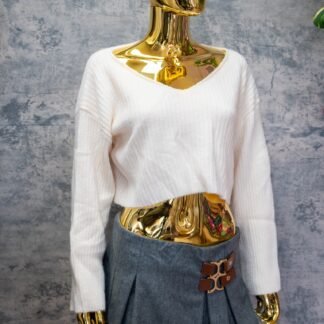 Apricot knit top | RESORT WEAR