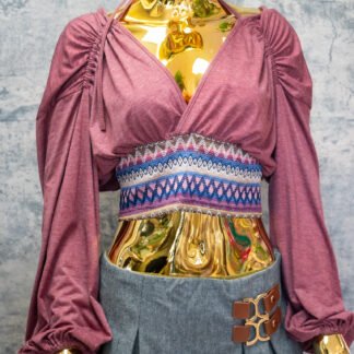 Olive Whisper blouse  | RESORT WEAR