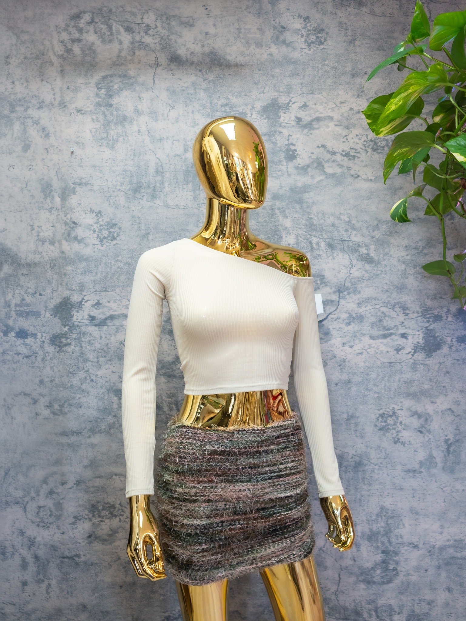 Cream Slim Sand Top | Resort Wear