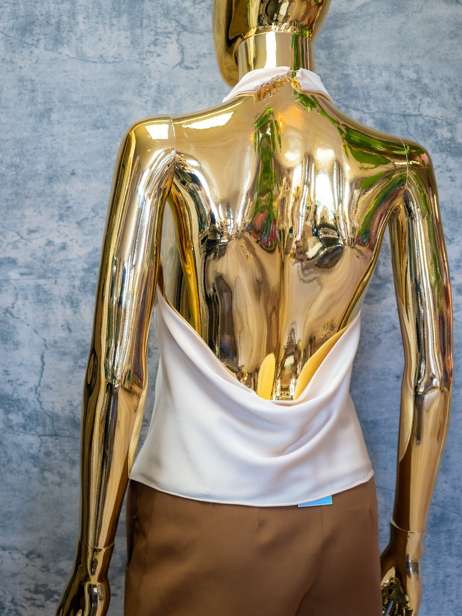 Cream Halter Top | Resort Wear - Image 2