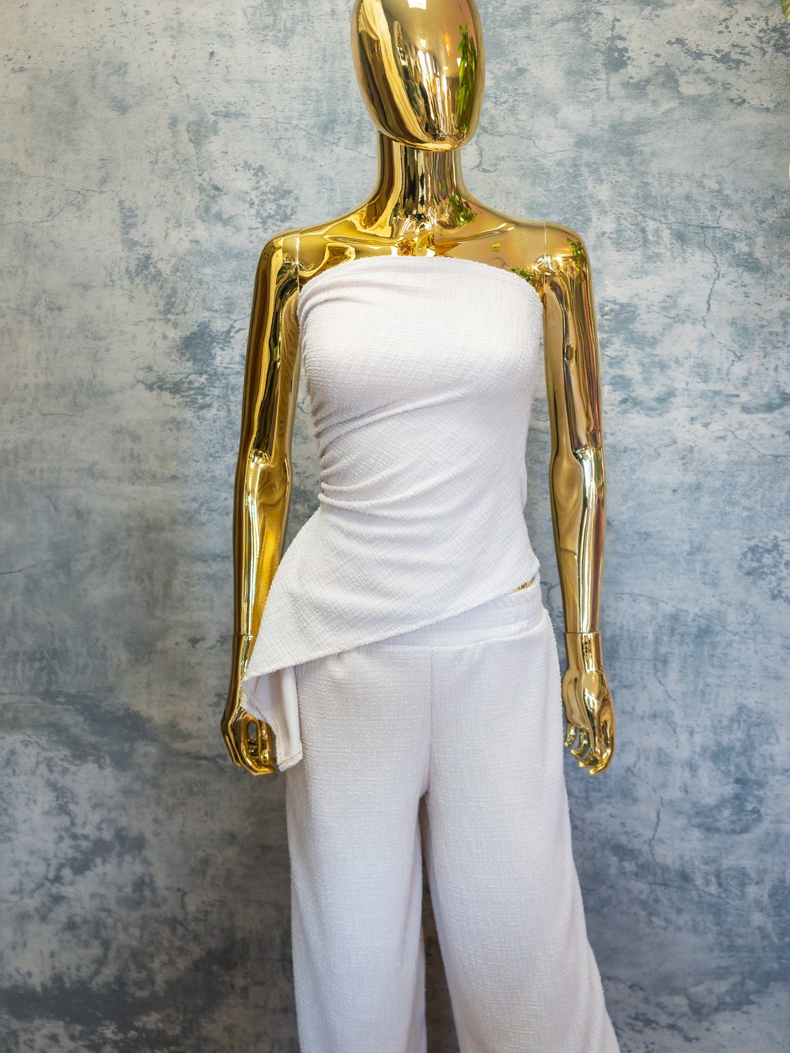 Cream Beach Towel Top | Resort Wear
