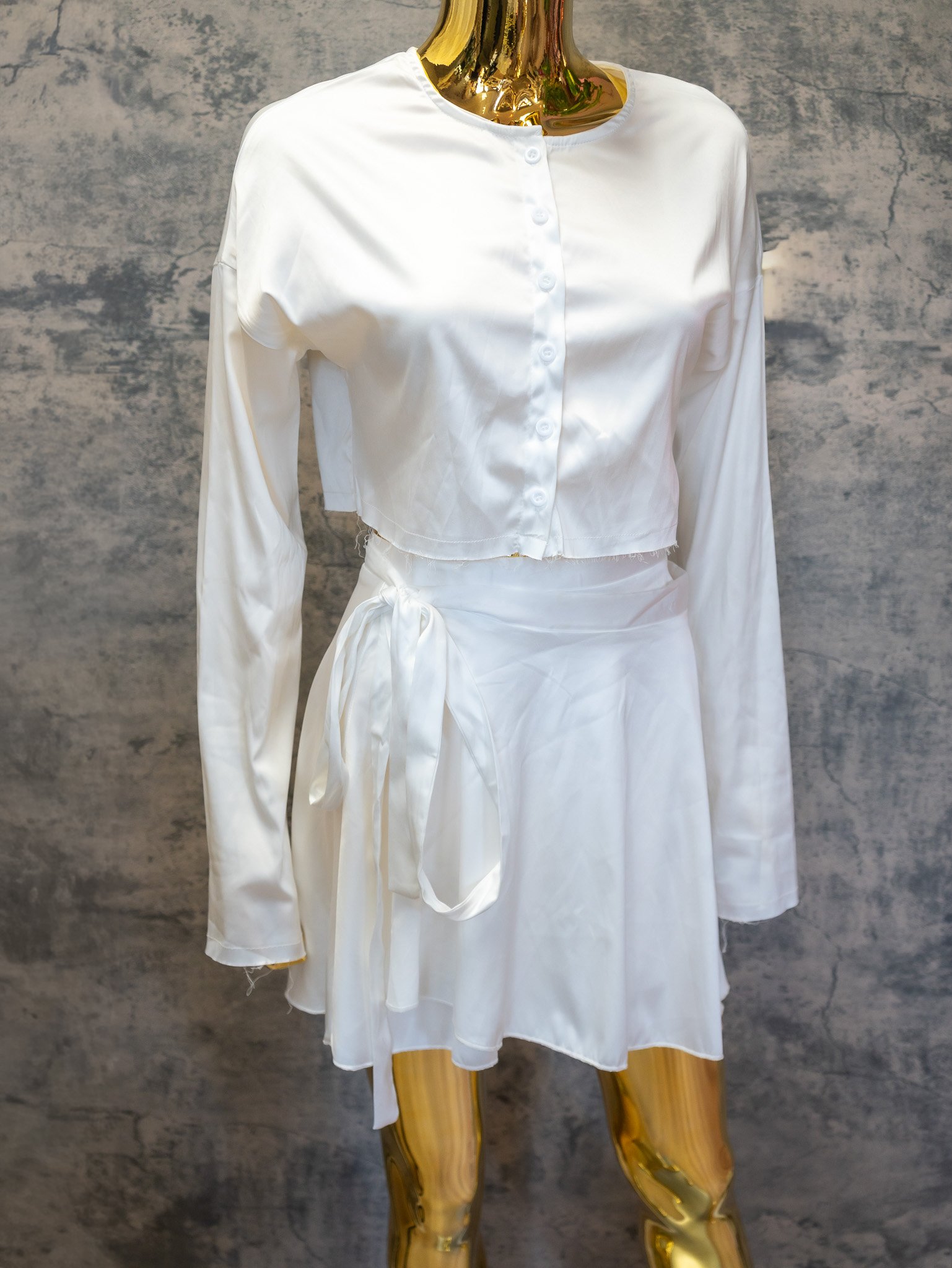 Pearl Whisper Silk skirt - Image 2