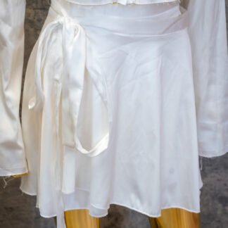 Pearl Whisper Silk skirt