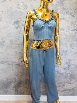 Blue Autumn Pajama Top | Loungewear