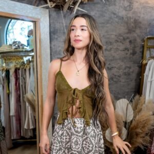 Palm Breeze Crop Top | RESORT WEAR