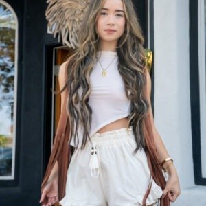 Whisper of the sea crop top