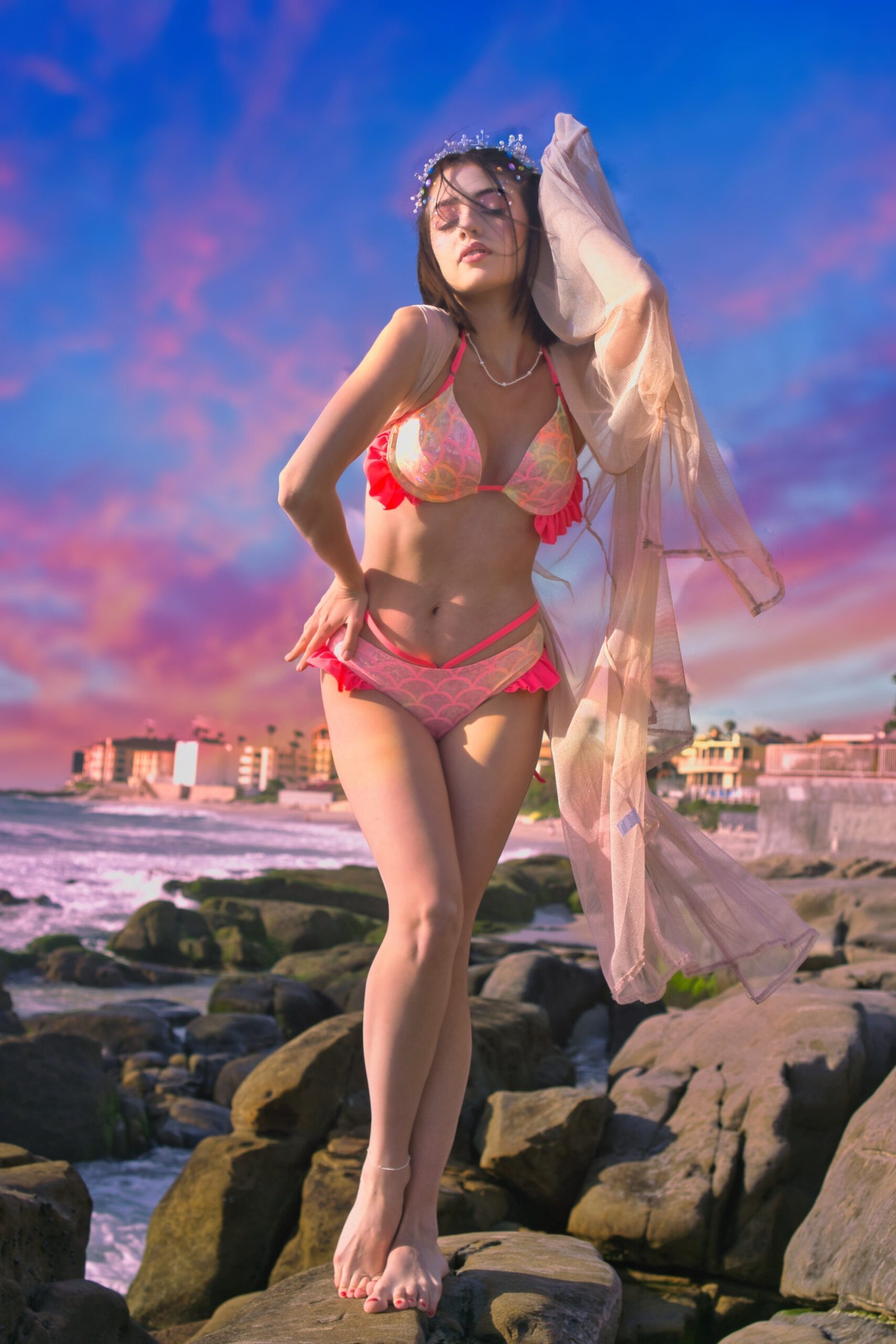 Coral Nymph Push-Up BRA | CALYPSO - Image 2