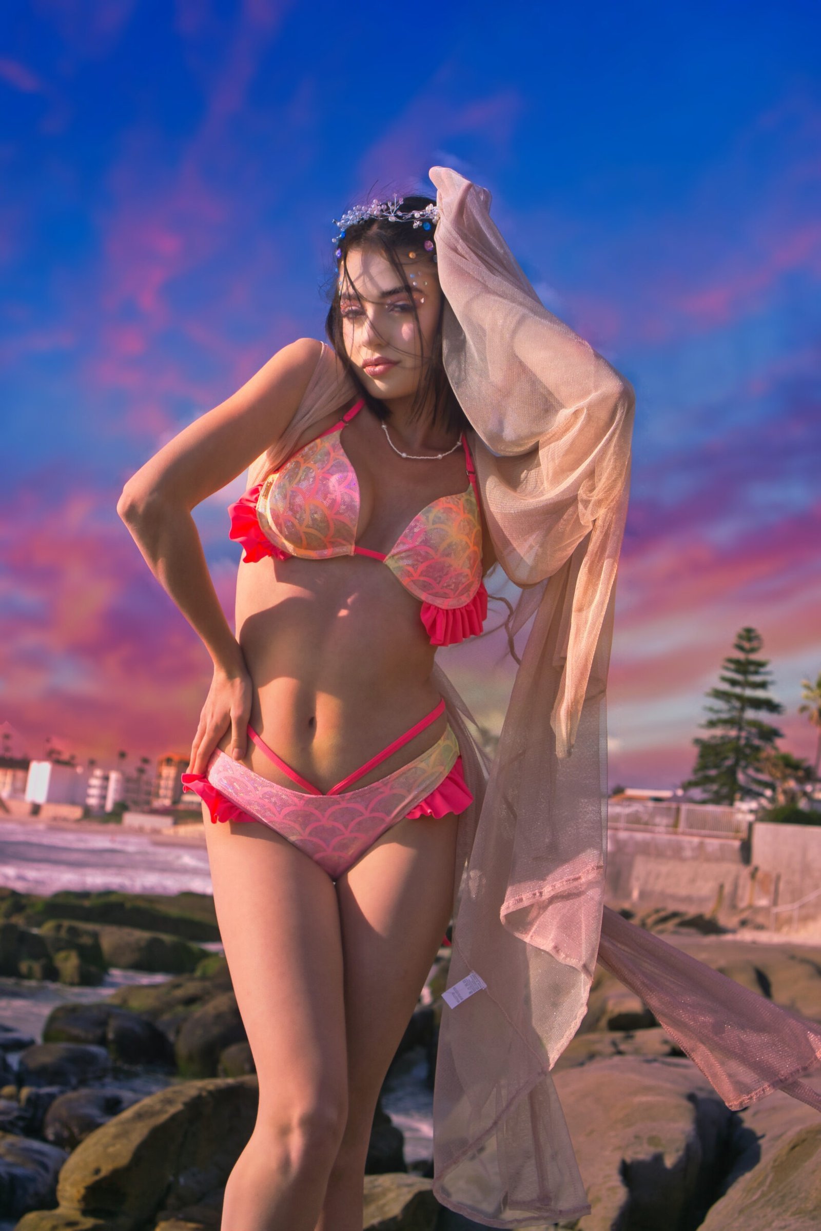 Coral Nymph Push-Up BRA | CALYPSO - Image 4