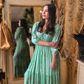 Golden jungle paradise dress