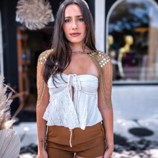 Palm Glow croptop  | RESORT WEAR