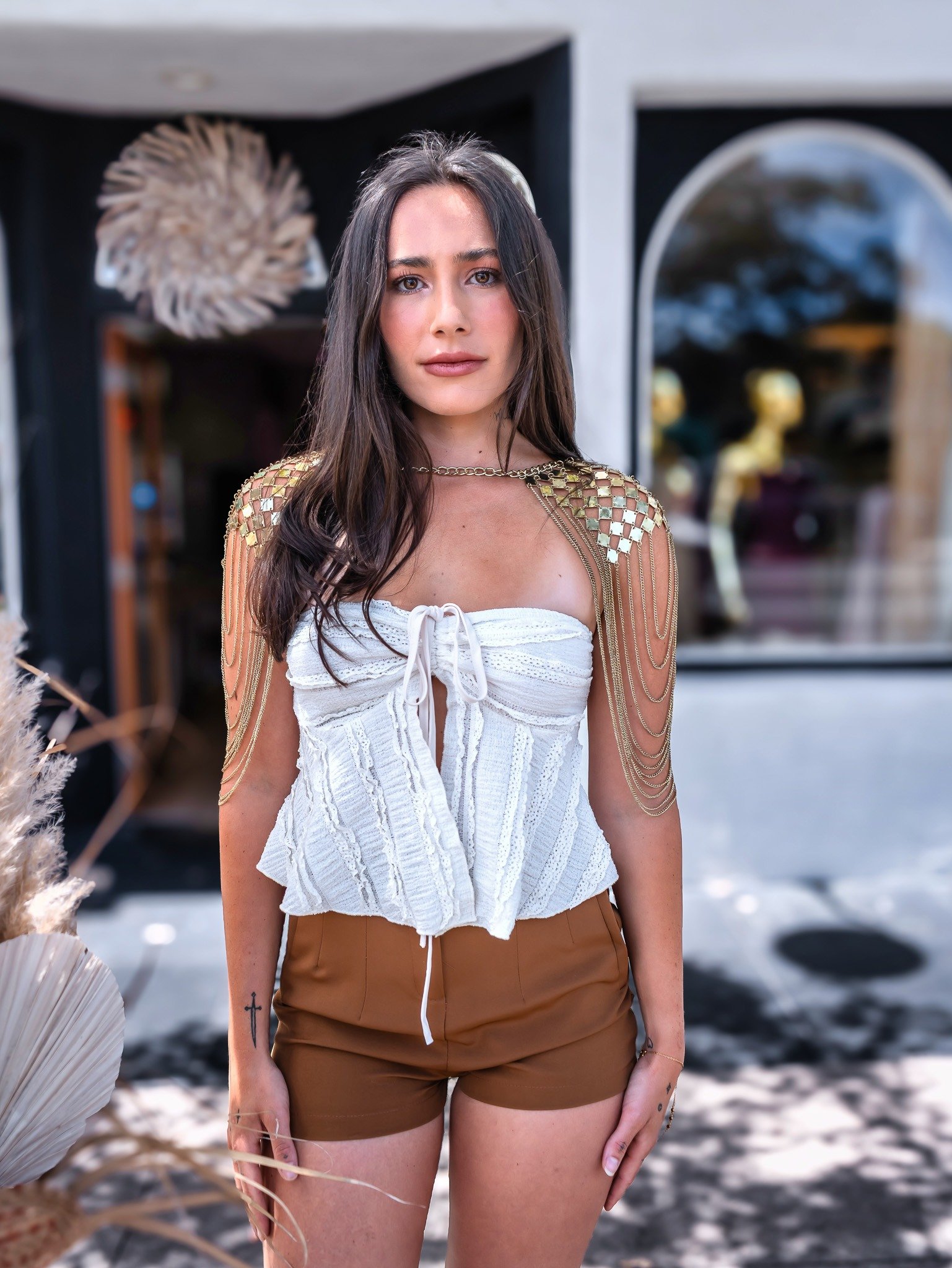 Palm Glow croptop | RESORT WEAR