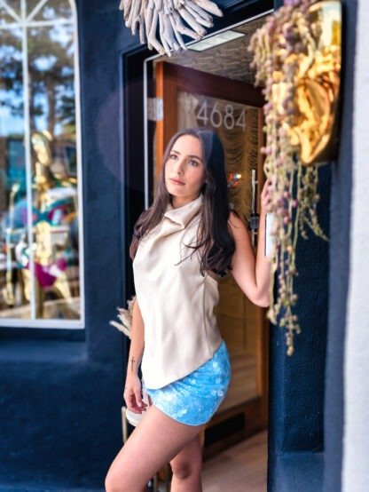 Golden Celebration Halter Top | Resort Wear