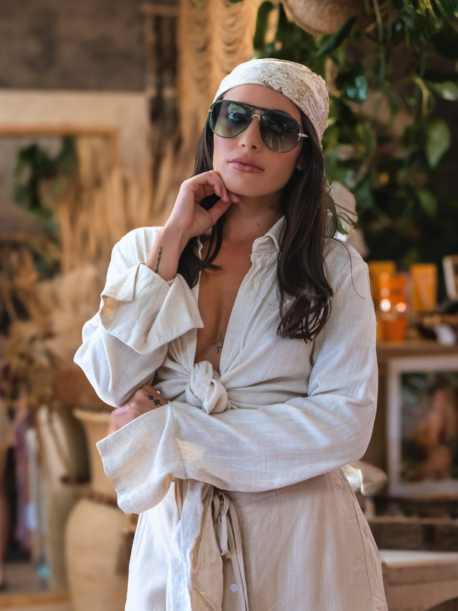 Lime Veil blouse | RESORT WEAR - Image 5