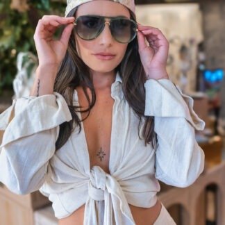 Lime Veil blouse  | RESORT WEAR