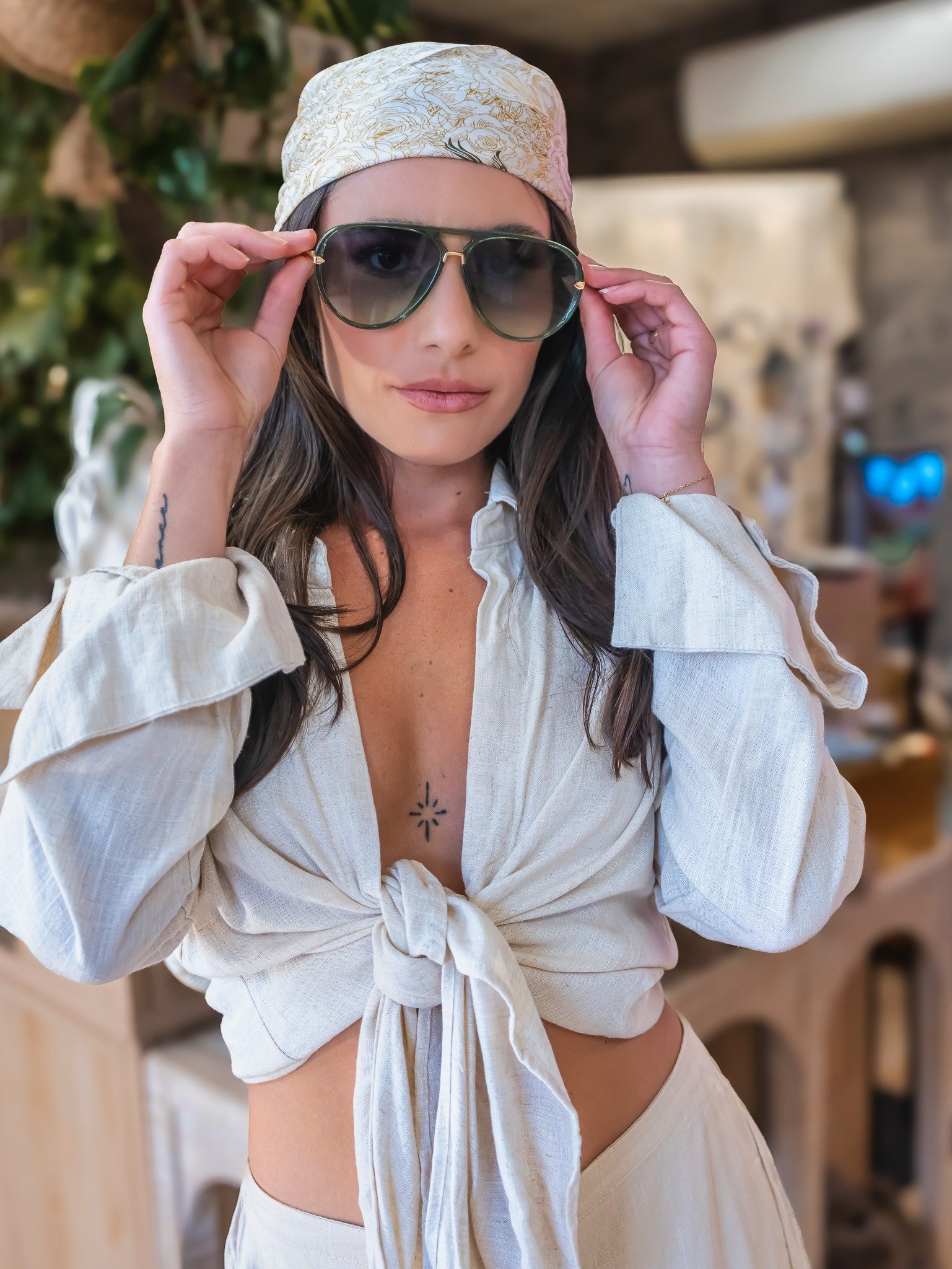 Lime Veil blouse | RESORT WEAR