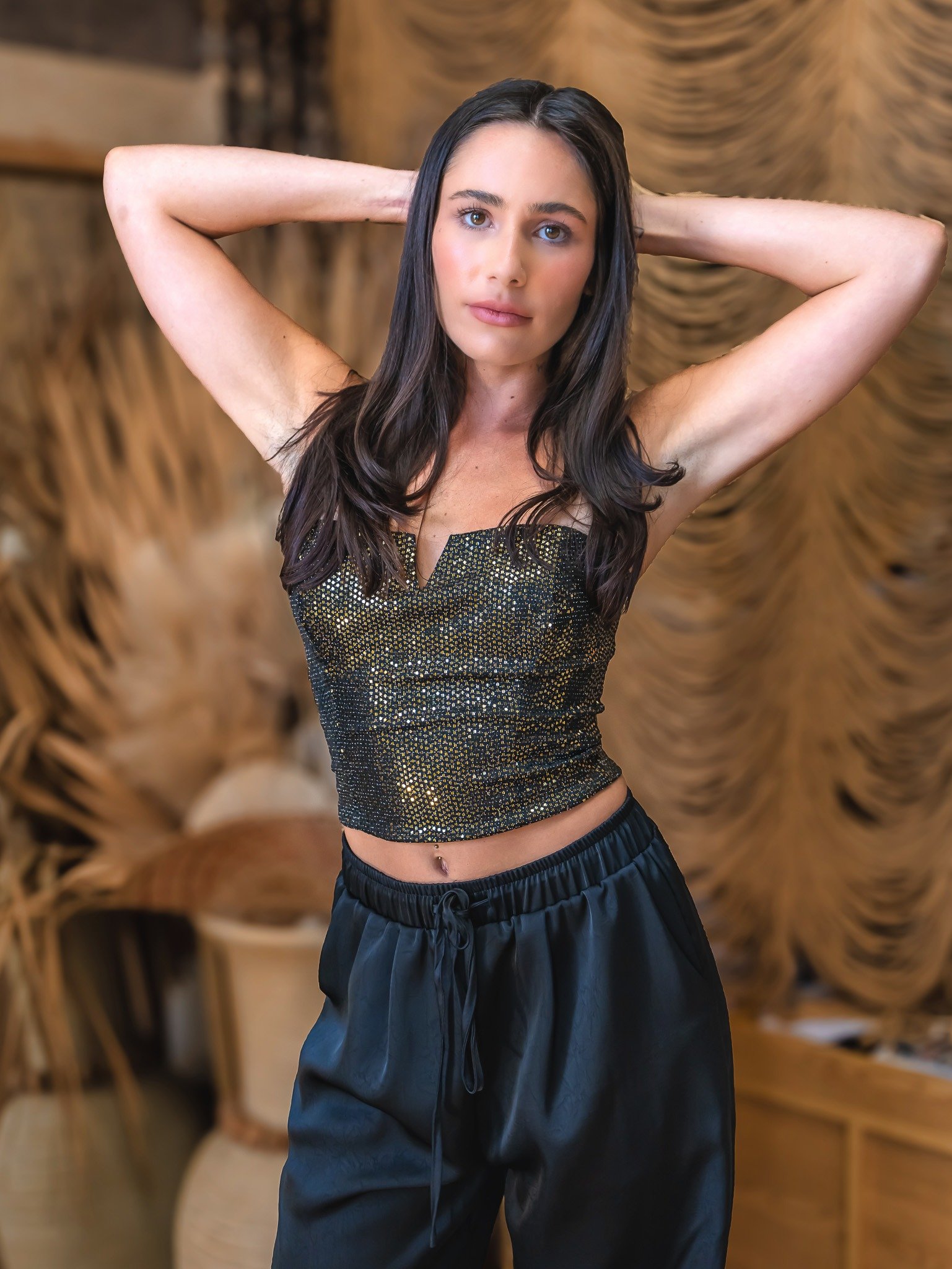 Black Night Crop Top | Resort Wear - Image 5
