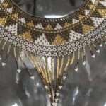Side view of Sol Dorado Indigenous artisan-made choker