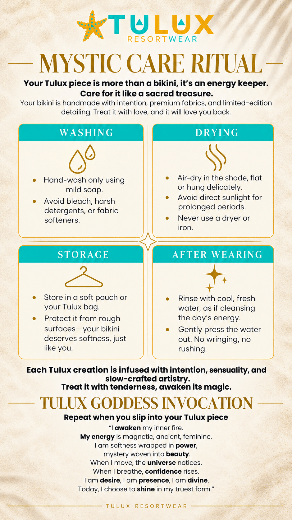 Tulux Mystic Care Ritual Guide