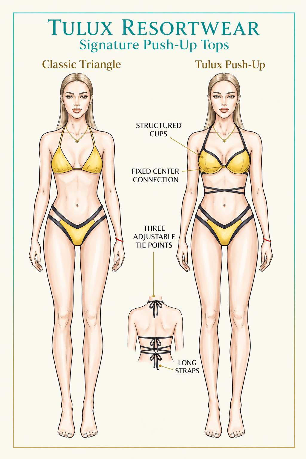 Tulux garment detail callout illustration